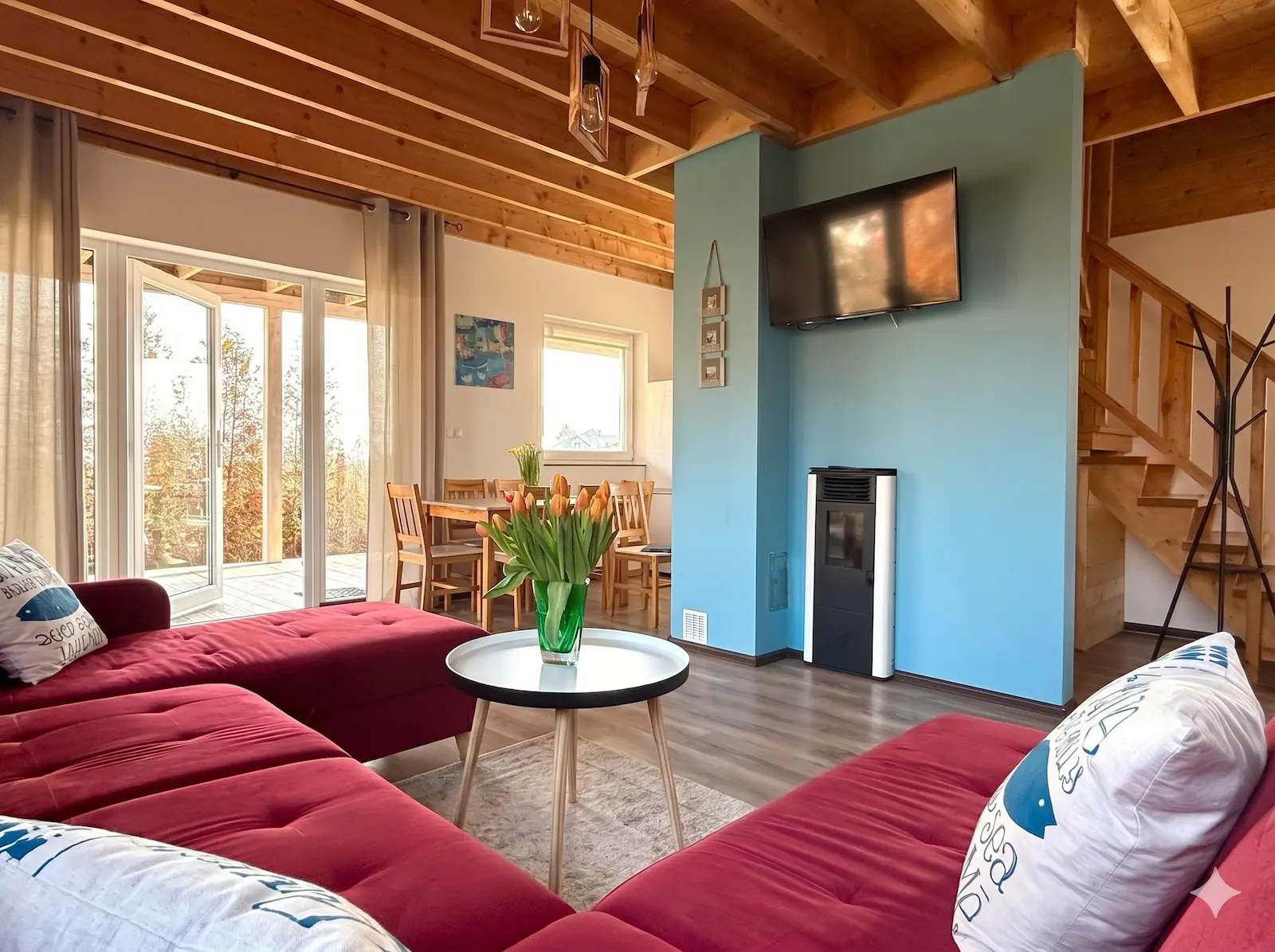 Salon w Willi Imperium – domek 10-osobowy Morska Polana Mielno